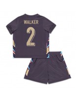 England Kyle Walker #2 Bortedraktsett Barn EM 2024 Korte ermer (+ bukser)